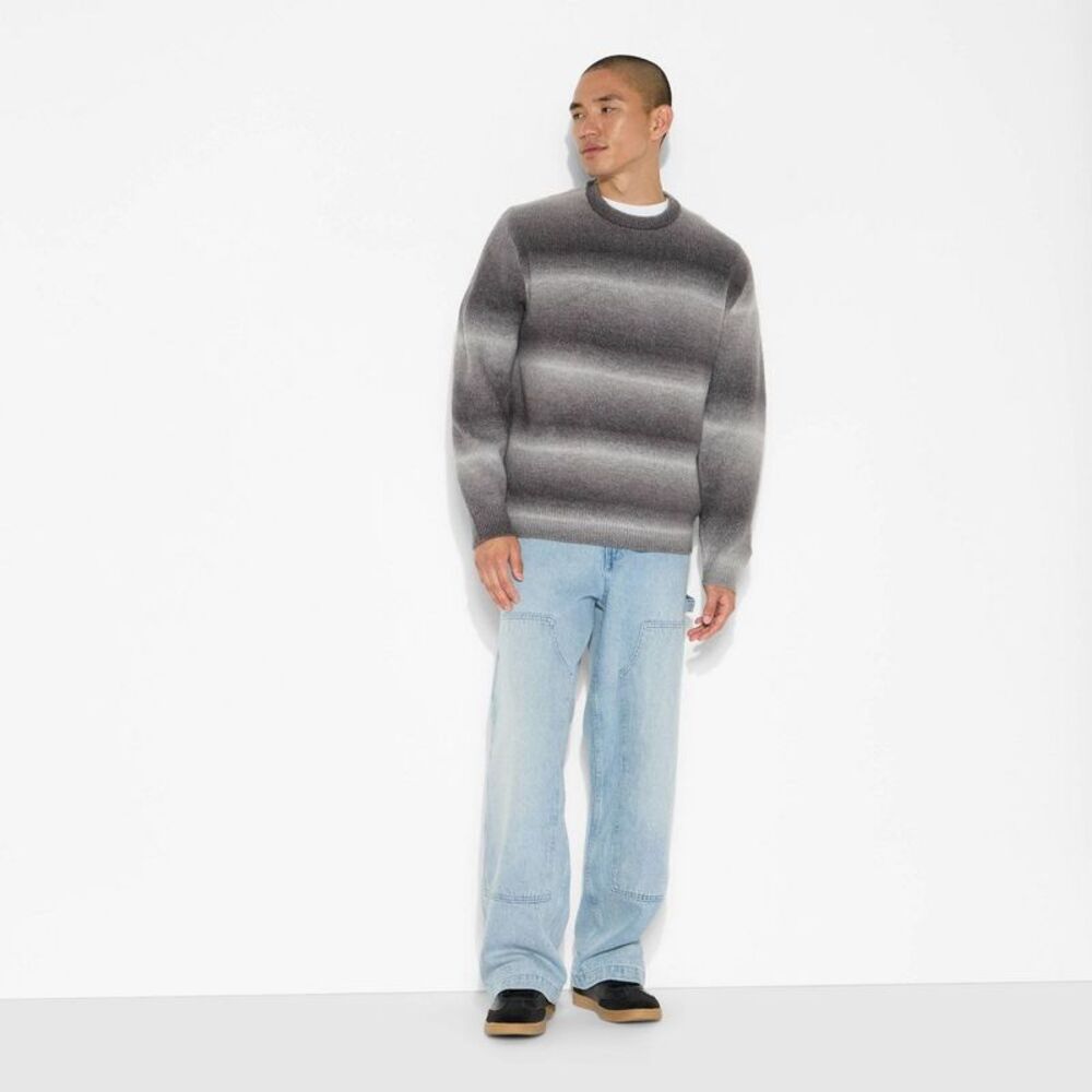 Men's Oversized Crewneck Sweater - Original Use Heathered Gray XXL